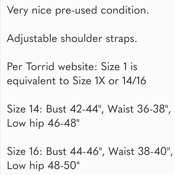 Final price - Torrid dressy spaghetti strap top - Picture 12 of 12